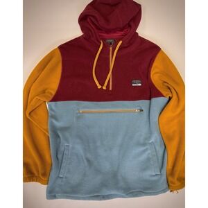 Free Nature Outdoor Sweater Multi Colored Half Zip LARGE